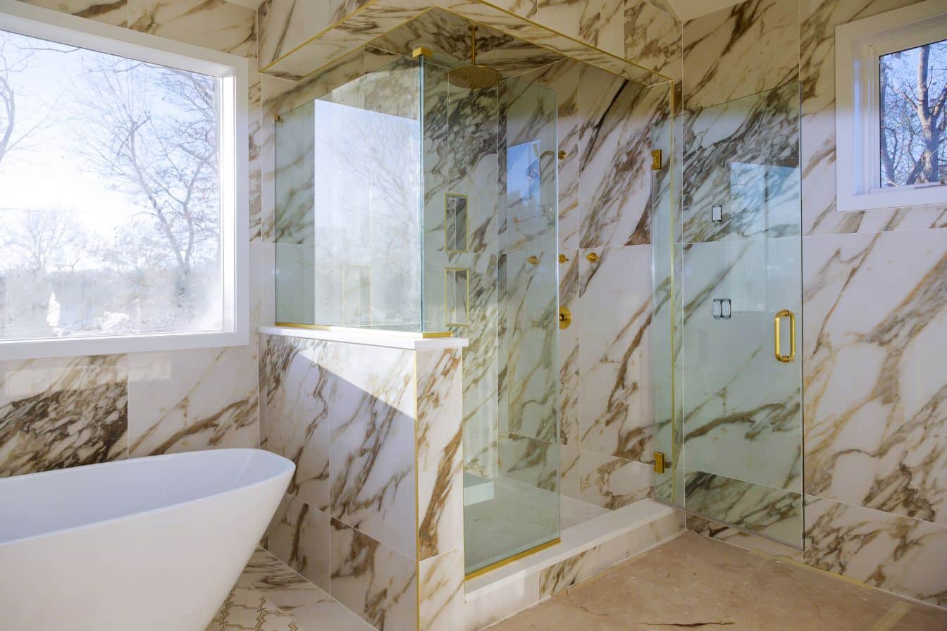salle de bain marbre blanc 1